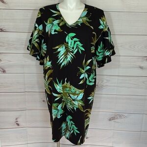 NWT Lauren Ralph Lauren Tropical Print Floral Dress Size 1X